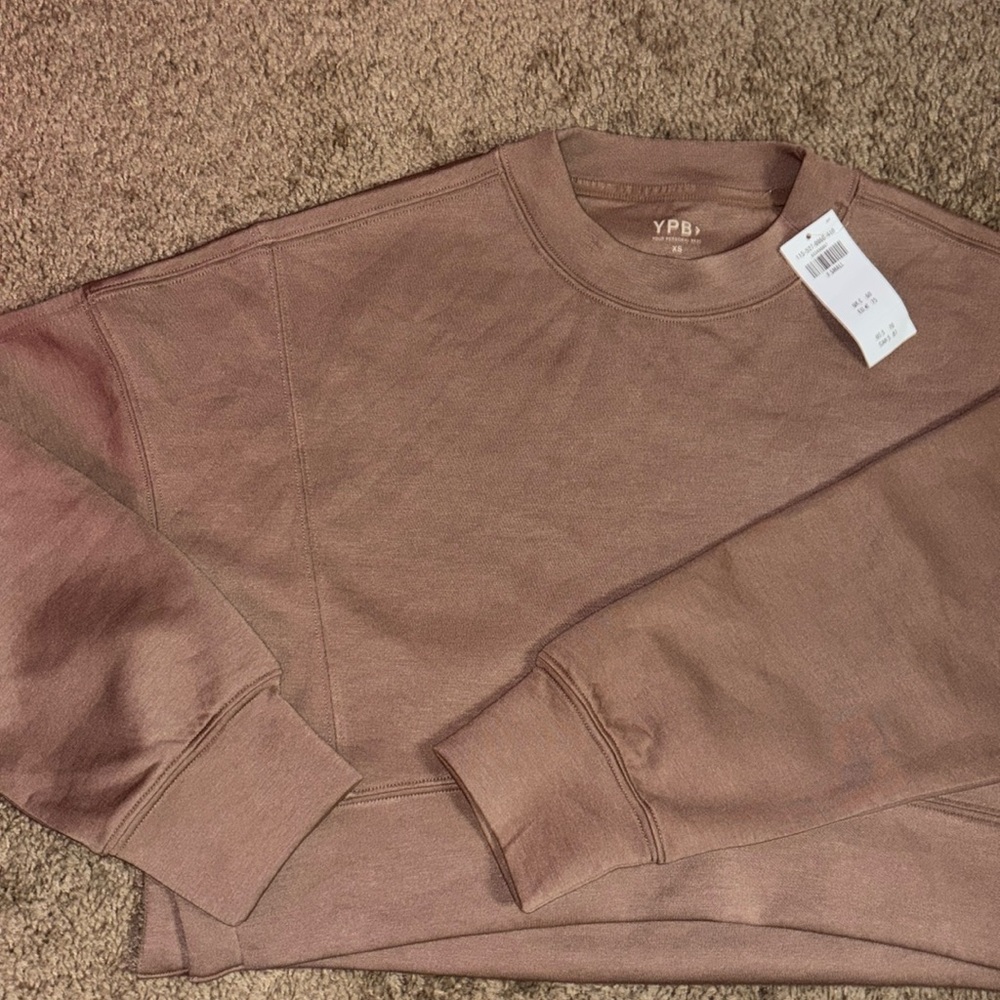 YPB cropped pullover active sweater